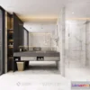 1358953 - Bathroom - Minimalist Style - 3D Interior Scene - 011 3D Max