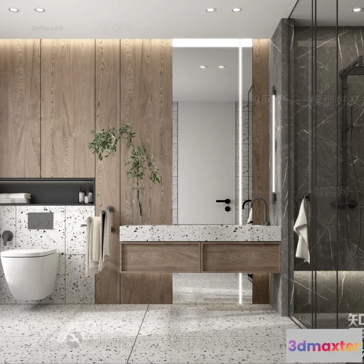 1359294 - Bathroom - Minimalist Style - 3D Interior Scene - 016 3D Max