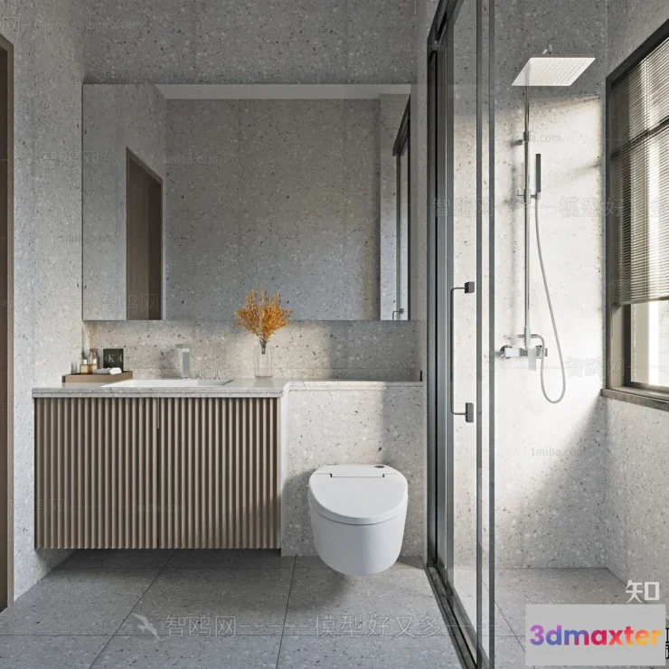 1359429 - Bathroom - Minimalist Style - 3D Interior Scene - 018 3D Max
