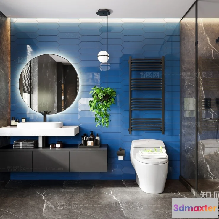 1359498 - Bathroom - Minimalist Style - 3D Interior Scene - 019 3D Max
