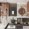 1359624 - Bathroom - 3D Interior Scene - French Style - 004 3D Max