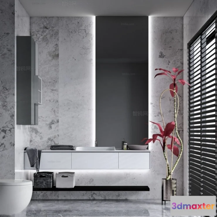 1359636 - Bathroom - Minimalist Style - 3D Interior Scene - 021 3D Max