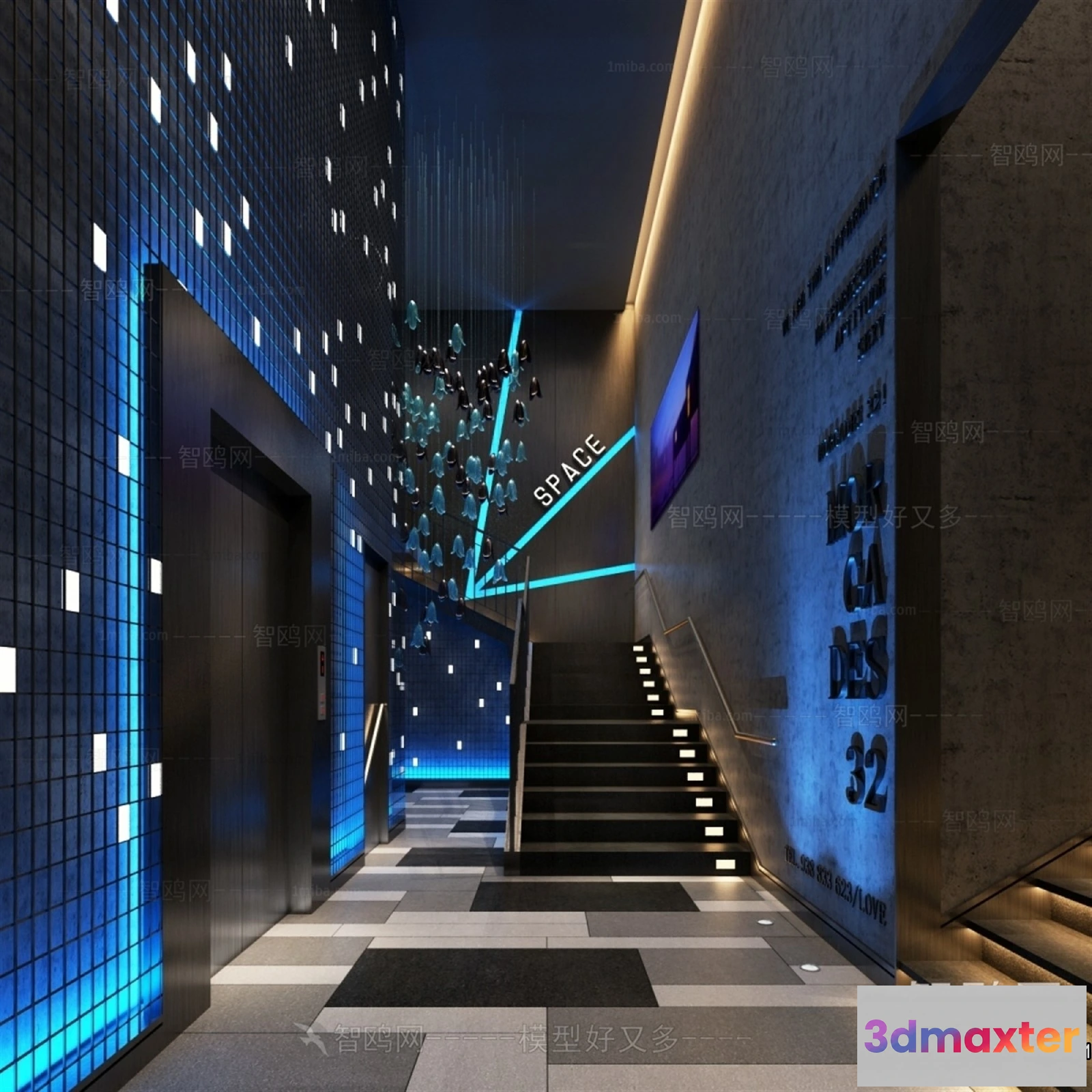 1359676 - Bathroom - Toilet - WC - RestRoom - 3D Interior Scene - 172 3D Max