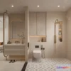 1359756 - Bathroom - 3D Interior Scene - French Style - 006 3D Max