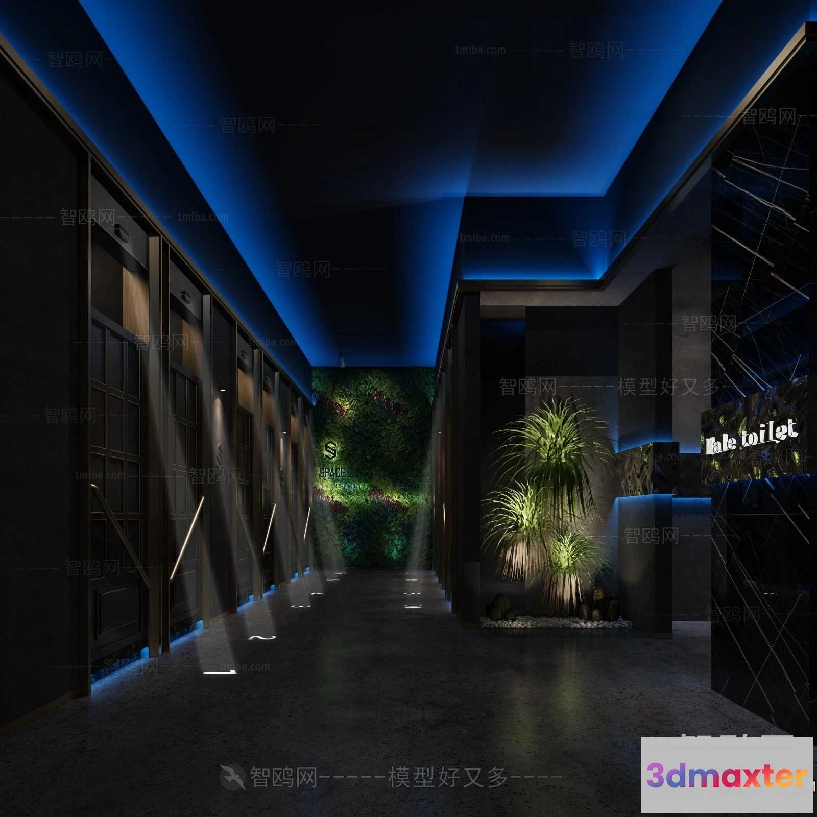 1360242 - Bathroom - Toilet - WC - RestRoom - 3D Interior Scene - 181 3D Max