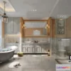 1360723 - Bathroom 3D Interior Scene - American Style - 008 3D Max