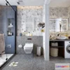 1361820 - Bathroom - Toilet - WC - RestRoom - 3D Interior Scene - 204 3D Max