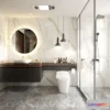 1363045 - Bathroom - Toilet - WC - RestRoom - 3D Interior Scene - 222 3D Max