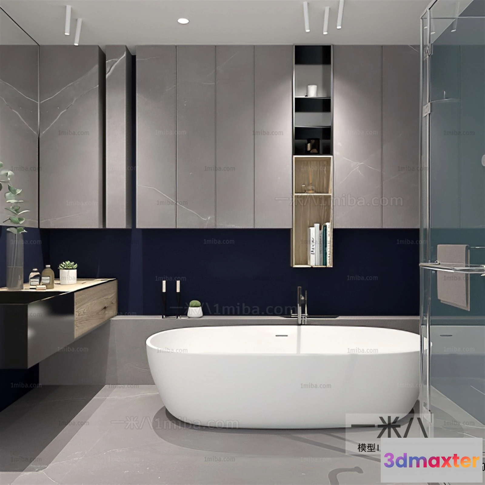 1363892 - Bathroom - Toilet - WC - RestRoom - 3D Interior Scene - 235 3D Max