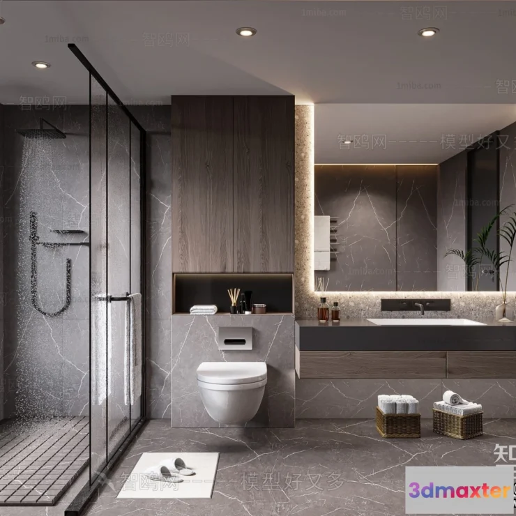 1365503 - Bathroom - Villas 3D Interior Scene - 3D Models - 020 3D Max
