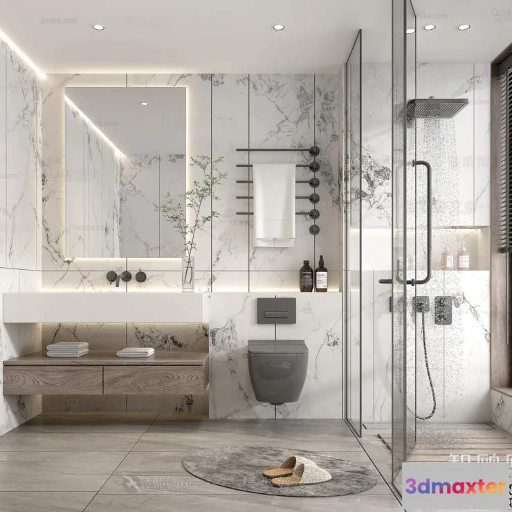 1365567 - Bathroom - Villas 3D Interior Scene - 3D Models - 021 3D Max