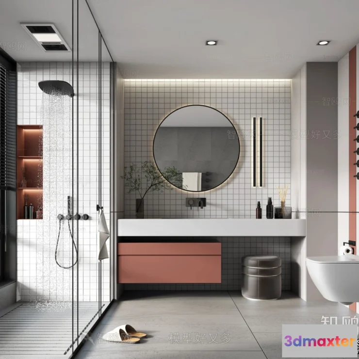 1365763 - Bathroom - Villas 3D Interior Scene - 3D Models - 024 3D Max
