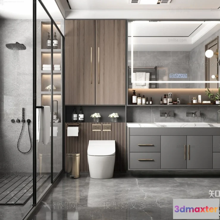 1365893 - Bathroom - Villas 3D Interior Scene - 3D Models - 026 3D Max
