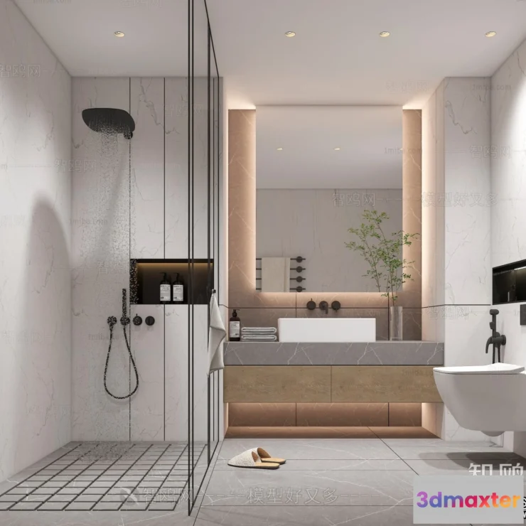 1365964 - Bathroom - Villas 3D Interior Scene - 3D Models - 027 3D Max