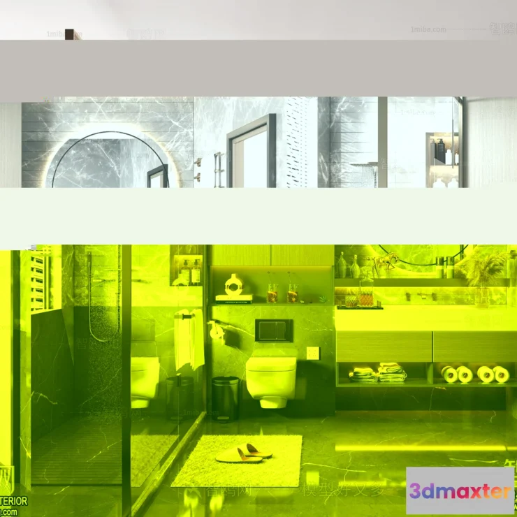 1366022 - Bathroom - Villas 3D Interior Scene - 3D Models - 028 3D Max