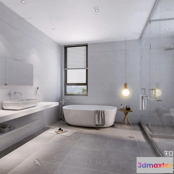 1368588 - Bathroom - Villas 3D Interior Scene - 3D Models - 065 3D Max