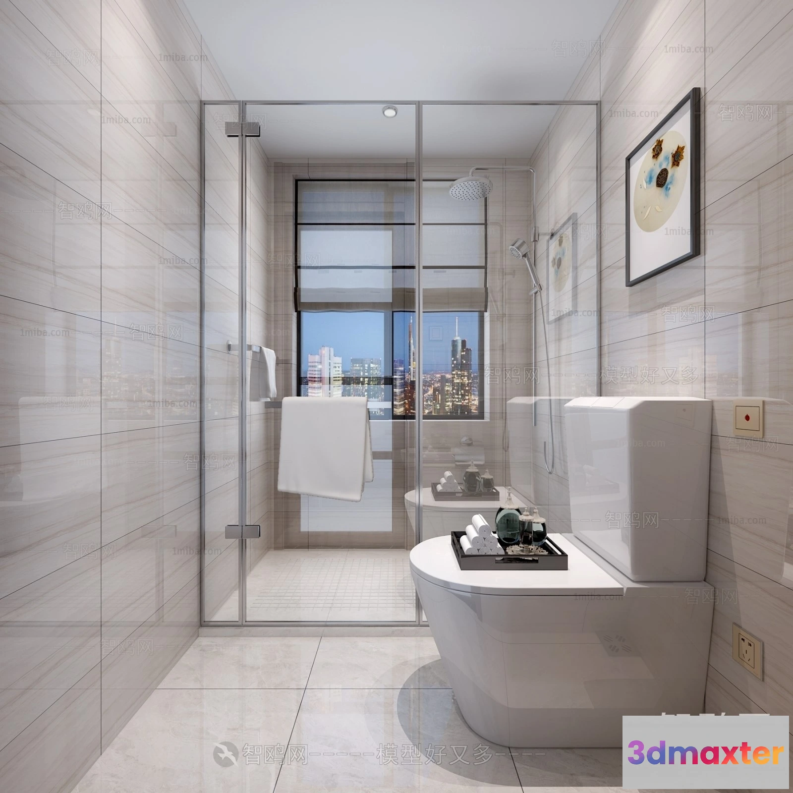 1368647 - Bathroom - Villas 3D Interior Scene - 3D Models - 066 3D Max