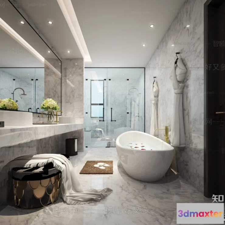 1368915 - Bathroom - Villas 3D Interior Scene - 3D Models - 070 3D Max