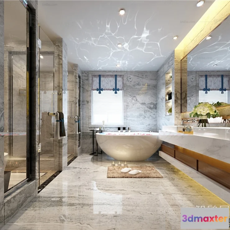 1369040 - Bathroom - Villas 3D Interior Scene - 3D Models - 072 3D Max