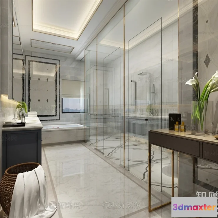 1369441 - Bathroom - Villas 3D Interior Scene - 3D Models - 078 3D Max