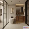1369549 - Bathroom 3D Interior Scene Model - Wabi Sabi Style - 008 3D Max