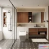 1369690 - Bathroom 3D Interior Scene Model - Wabi Sabi Style - 010 3D Max
