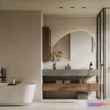 1369820 - Bathroom 3D Interior Scene Model - Wabi Sabi Style - 012 3D Max