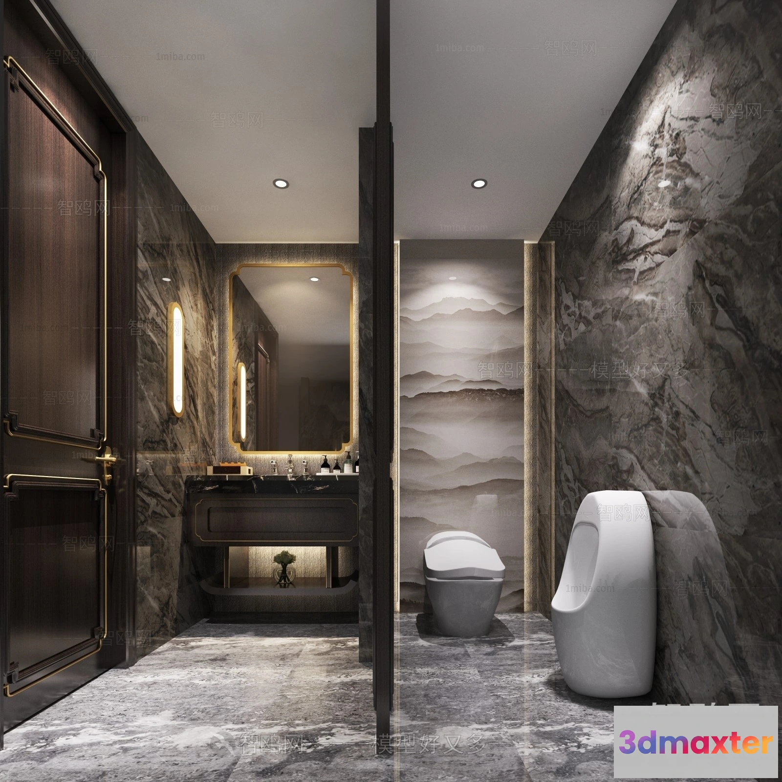 1369943 - Bathroom - Villas 3D Interior Scene - 3D Models - 085 3D Max