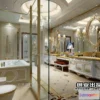 1371883 - Bathroom 3D Interior Scene Model - European Style - 002 3D Max