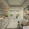 1372413 - Bathroom 3D Interior Scene Model - European Style - 010 3D Max