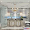 1373042 - Bathroom 3D Interior Scene Model - European Style - 019 3D Max