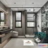 1374489 - Bathroom - 3D Interior Scene - Italian Style - 004 3D Max
