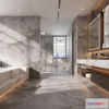 1375609 - Bathroom - WC - Restroom - 3D Interior Scene - Modern Style - 013 3D Max