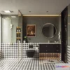 1375811 - Bathroom - WC - Restroom - 3D Interior Scene - Modern Style - 016 3D Max
