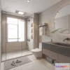 1375926 - Bathroom - WC - Restroom - 3D Interior Scene - Modern Style - 018 3D Max
