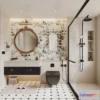 1376411 - Bathroom - WC - Restroom - 3D Interior Scene - Modern Style - 026 3D Max