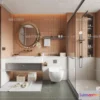 1376475 - Bathroom - WC - Restroom - 3D Interior Scene - Modern Style - 027 3D Max