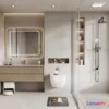 1377324 - Bathroom - WC - Restroom - 3D Interior Scene - Modern Style - 040 3D Max