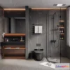 1377587 - Bathroom - WC - Restroom - 3D Interior Scene - Modern Style - 044 3D Max