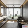 1377659 - Bathroom - WC - Restroom - 3D Interior Scene - Modern Style - 045 3D Max