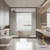 1377722 - Bathroom - WC - Restroom - 3D Interior Scene - Modern Style - 046 3D Max