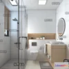 1377828 - Bathroom 3D Interior Scene - Japanese Style - 006 3D Max