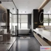 1378038 - Bathroom - WC - Restroom - 3D Interior Scene - Modern Style - 051 3D Max