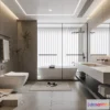 1378102 - Bathroom - WC - Restroom - 3D Interior Scene - Modern Style - 052 3D Max
