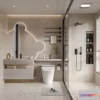 1378167 - Bathroom - WC - Restroom - 3D Interior Scene - Modern Style - 053 3D Max