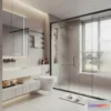1378367 - Bathroom - WC - Restroom - 3D Interior Scene - Modern Style - 056 3D Max