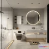1378741 - Bathroom - WC - Restroom - 3D Interior Scene - Modern Style - 062 3D Max