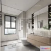 1379131 - Bathroom - WC - Restroom - 3D Interior Scene - Modern Style - 068 3D Max