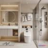 1379195 - Bathroom - WC - Restroom - 3D Interior Scene - Modern Style - 069 3D Max