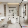 1379261 - Bathroom - WC - Restroom - 3D Interior Scene - Modern Style - 070 3D Max